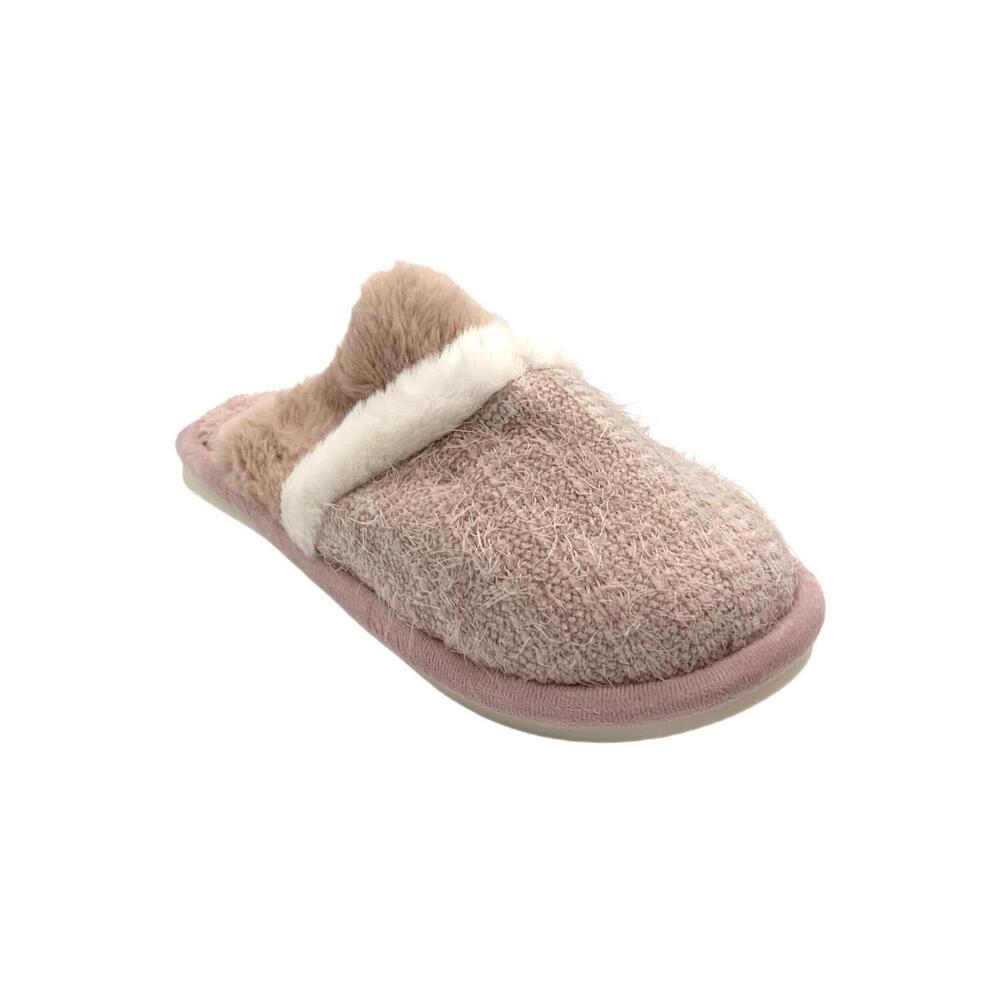Lauren Ashley Women's Goewy Cozy Slippers Dark Pink - Medium